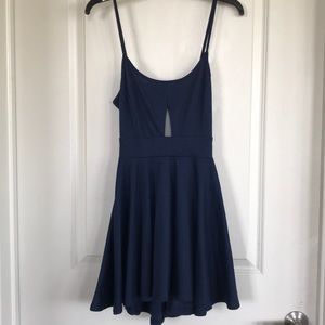 Dark blue skater dress